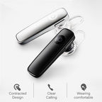Mini Wireless Bluetooth Black Earphone Driving Handsfree Call Business Headset Improved Comfort Bluetooth Easy Pairing Headphone With Mic Long Distance Connection Earphone For All Smart Phones Stevvex