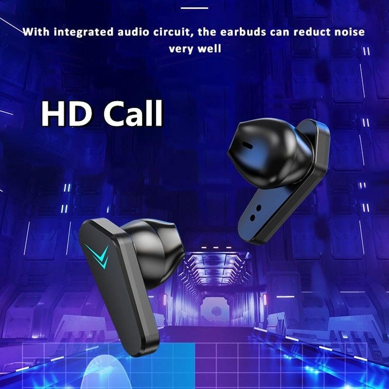 Bluetooth Game Headset Mobile Game 65ms Low Latency Chicken Winner True Wireless Earbuds with Mic Gaming Bluetooth Headphones Touch Control  Eating Competitive Stereo Noise Reduction Earphones With Mic Stevvex