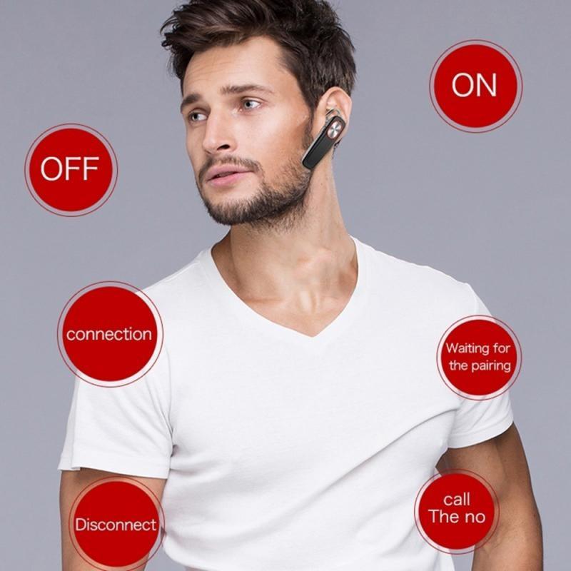 L9 Wireless Bluetooth-compatible Headphone With Microphone Bass Sport Earphones Universal Handsfree Hanging Ear Single Earhphone Stevvex