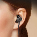 Hanging Neck Bluetooth 5.0 Wireless Sports Headset Ear Headset Bluetooth Headphones Earbuds Earphone With Microphone For Bluetooth Over Ear Headphones, Wireless 5.0/Wired Headset, 55Hrs Playtime, Hi-Fi Stereo Deep Bass, Soft Earmuffs & Light Weight Stevvex