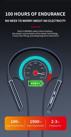 Bluetooth-Compatible Magnetic Neckband Headphone Wireless Earphone Sport Headset Noise Cancelling Microphone Bluetooth Over Ear Headphones, Wireless 5.0/Wired Headset, 55Hrs Playtime, Hi-Fi Stereo Deep Bass, Soft Earmuffs & Light Weight Stevvex