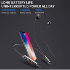 Hanging Neck Bluetooth 5.0 Wireless Sports Headset Ear Headset Bluetooth Headphones Earbuds Earphone With Microphone For Bluetooth Over Ear Headphones, Wireless 5.0/Wired Headset, 55Hrs Playtime, Hi-Fi Stereo Deep Bass, Soft Earmuffs & Light Weight Stevvex