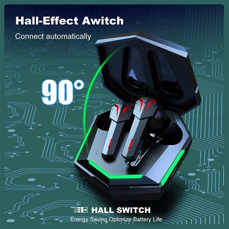 Wireless Black Gaming Bluetooth Headset Earphone Gamer Bass Quality Sound Headphones With Mic In Ear Headphones 25H Playtime Bluetooth Running Wireless Earbuds With Smart Touch Control Design For Sports Stevvex