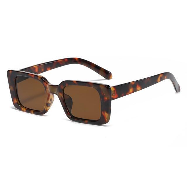 Classic New Rectangle Shape Sunglasses For Women Rectangle Sunglasses for Women 90’s Vintage Shades Square Thick Frame Glasses Luxury Design New Small Square  Eyewear Decent Shades Stevvex