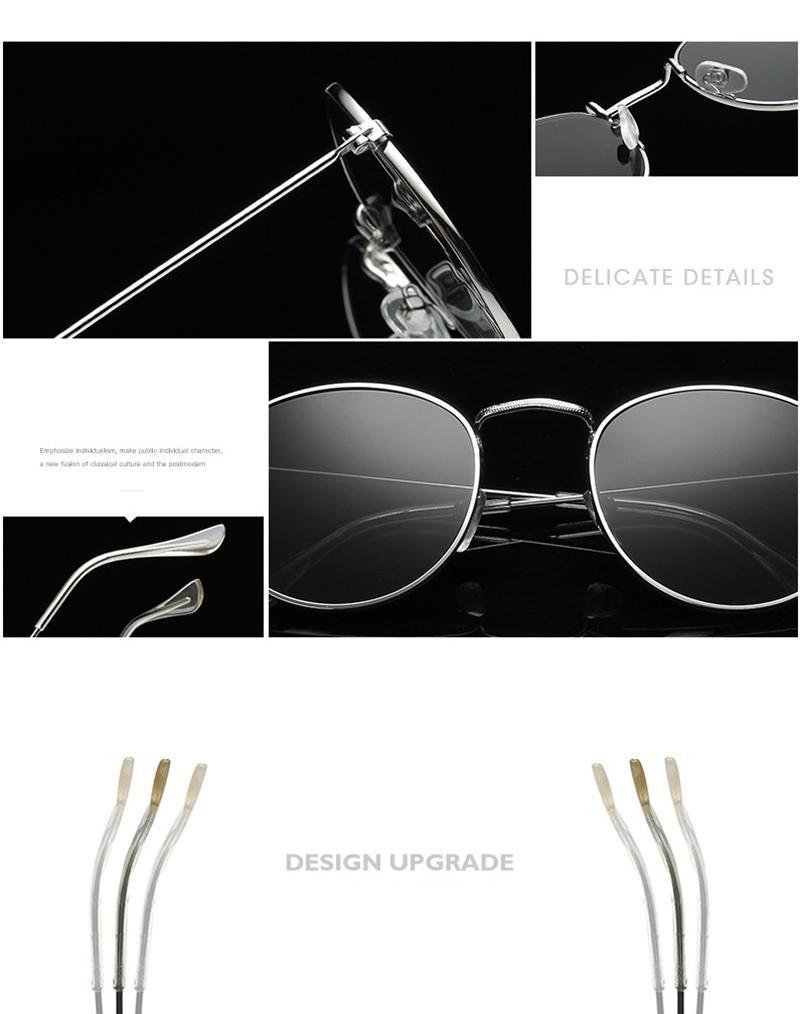Small Round Polarized Sunglasses Retro Men Women Round Shape Sunglasses For Women New Branded Designer Eyeglasses For Women/Men New Elegant Small Frame Round Glasses Stevvex