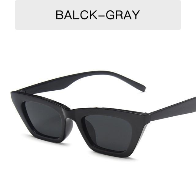 Black Rectangle Sunglasses For Women Retro Driving Glasses Vintage Fashion Style Cat Eye Sunglasses Women Small Cool Sun Glasses Luxury Eyewear Stevvex