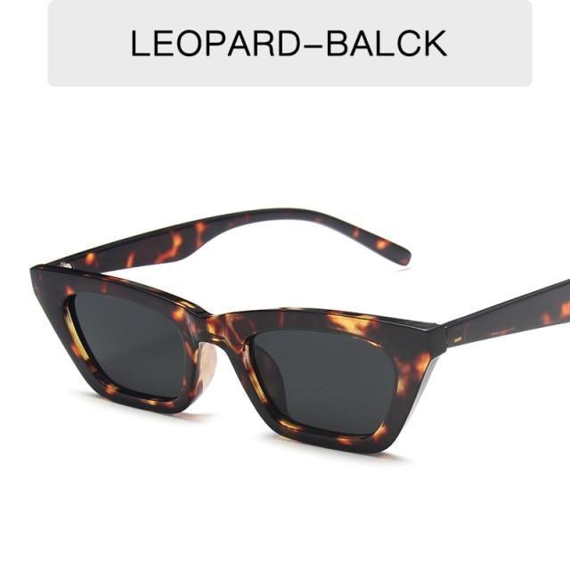 Black Rectangle Sunglasses For Women Retro Driving Glasses Vintage Fashion Style Cat Eye Sunglasses Women Small Cool Sun Glasses Luxury Eyewear Stevvex
