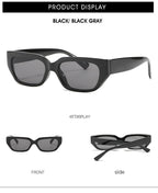 Luxury Style  Eyewear For Women/Men Designer Small Frame Cat Eye Glasses Women Cat Eye Sunglasses Vintage Square Shade Women Eyewear Stevvex