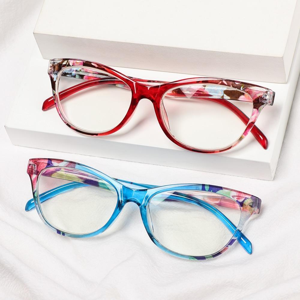 Cat Eye Reading Glasses Women Men Light Weight Presbyopic Reading Glasses Designer Cat Eye Frame Ladies Computer Readers Anti Glare UV Ray Eyeglasses Diopter Presbyopia Eyewear +1.00~+4.0 Stevvex