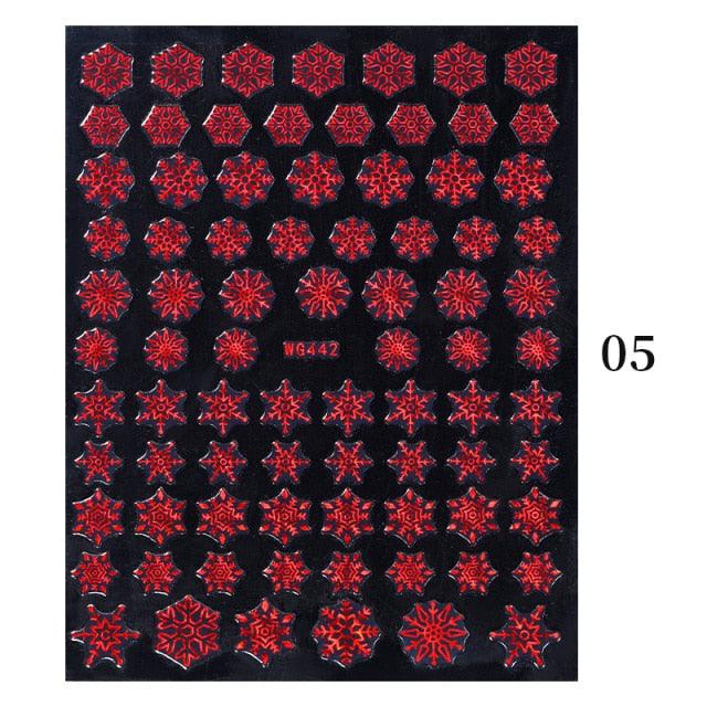 Sliver Bronzing Christmas Slider Nail Art 3D Decals Decoration Snowflake Nail Art Sticker Manicures Transfer Foil Xmas Gift  Nails Snowflake Nail Art Stickers Decals Christmas Nail 3D Self Adhesive Nail Stickers for Acrylic Nails Snowflake Stevvex