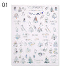 Sliver Bronzing Christmas Slider Nail Art 3D Decals Decoration Snowflake Nail Art Sticker Manicures Transfer Foil Xmas Gift  Nails Snowflake Nail Art Stickers Decals Christmas Nail 3D Self Adhesive Nail Stickers for Acrylic Nails Snowflake Stevvex