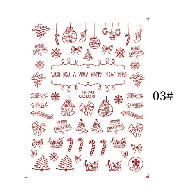 Sliver Bronzing Christmas Slider Nail Art 3D Decals Decoration Snowflake Nail Art Sticker Manicures Transfer Foil Xmas Gift  Nails Snowflake Nail Art Stickers Decals Christmas Nail 3D Self Adhesive Nail Stickers for Acrylic Nails Snowflake Stevvex