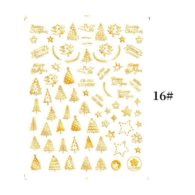 Sliver Bronzing Christmas Slider Nail Art 3D Decals Decoration Snowflake Nail Art Sticker Manicures Transfer Foil Xmas Gift  Nails Snowflake Nail Art Stickers Decals Christmas Nail 3D Self Adhesive Nail Stickers for Acrylic Nails Snowflake Stevvex