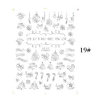 Sliver Bronzing Christmas Slider Nail Art 3D Decals Decoration Snowflake Nail Art Sticker Manicures Transfer Foil Xmas Gift  Nails Snowflake Nail Art Stickers Decals Christmas Nail 3D Self Adhesive Nail Stickers for Acrylic Nails Snowflake Stevvex