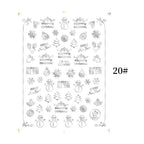 Sliver Bronzing Christmas Slider Nail Art 3D Decals Decoration Snowflake Nail Art Sticker Manicures Transfer Foil Xmas Gift  Nails Snowflake Nail Art Stickers Decals Christmas Nail 3D Self Adhesive Nail Stickers for Acrylic Nails Snowflake Stevvex