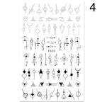 3D Nail Sticker Russian English Letter Sticker For Nails Foil Love Heart Design Accessories Fashion Manicures Sticker Decoration  Nail Art Stickers Water Transfer Nail Decals Full Wraps Gradient Acrylic Nail Kits for Women Manicure Decoration Stevvex