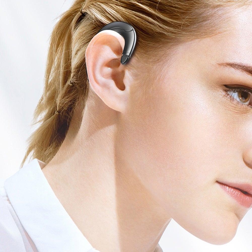 Running Sports Earphone BoneBluetooth Headphones True Wireless Earbuds with Charging Case IPX7 Waterproof Stereo Sound Earphones Built-in Mic in-Ear Headsets Deep Bass Conduction Ear Hook Bluetooth 5.0 HiFi Stereo Wireless Earphone Headset For  Headsets Stevvex