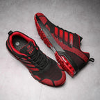 Running Mens Sport Elegant Sneakers Air Cushion Sneakers Lace Up Low Top Jogging Shoes Man Athletic Footwear Breathable Comfortable Athletic Running Sneakers