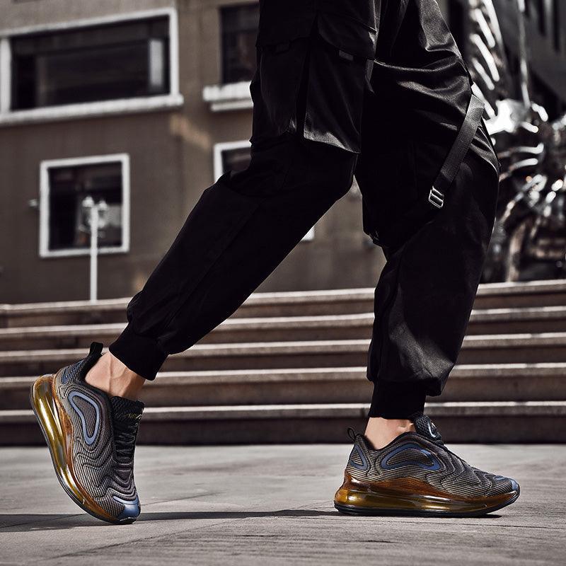 Elegant Mens Running Sport Air Cushion Outdoor Training Sneakers High Heels Design Breathable Mesh Athletic Luxury Design Non Slip Tennis Sport Athletic Walking Sneakers Stevvex