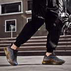Elegant Mens Running Sport Air Cushion Outdoor Training Sneakers High Heels Design Breathable Mesh Athletic Luxury Design Non Slip Tennis Sport Athletic Walking Sneakers Stevvex