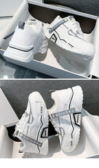 Fashion Spring Reflective Women Sneakers Lace Up Chunky Sneakers Mixed Color Women's Lightweight Casual Everyday Walking Fashion Chunky Sneakers Stevvex