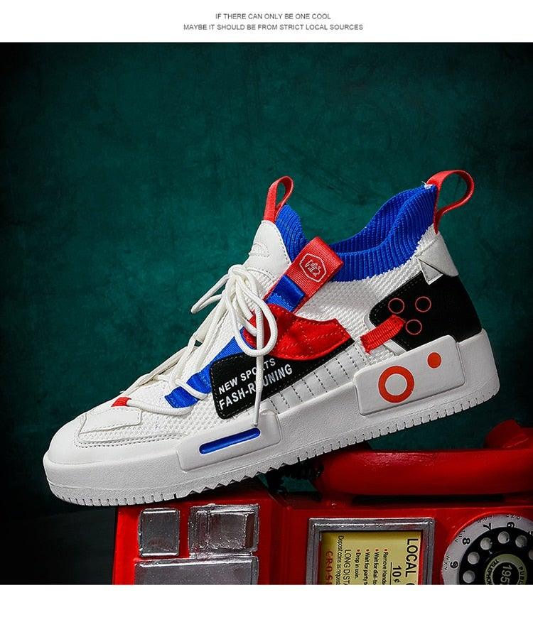 Luxury Mens Sneakers Casual Shoes Modern Trainer Race Off Walking Tennis Breathable Athletic Shoes Men Gym Casual Sneakers Slip On Sport Sneakers Stevvex