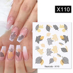 Rainbow Wave Love Heart Pattern Water Decals Stickers Butterfly Dragon Geometry Slider For Nails Art Decoration Tip Water Transfer Nail Decals Sticker For Pretty Girl Self-Adhesive Nail Decals Designer Nail Stickers for Acrylic Stevvex