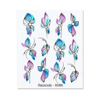 Rainbow Wave Love Heart Pattern Water Decals Stickers Butterfly Dragon Geometry Slider For Nails Art Decoration Tip Water Transfer Nail Decals Sticker For Pretty Girl Self-Adhesive Nail Decals Designer Nail Stickers for Acrylic Stevvex