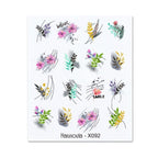 Rainbow Wave Love Heart Pattern Water Decals Stickers Butterfly Dragon Geometry Slider For Nails Art Decoration Tip Water Transfer Nail Decals Sticker For Pretty Girl Self-Adhesive Nail Decals Designer Nail Stickers for Acrylic Stevvex