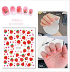 Cartoon Characters Plants Animals Forest Flowers Small Fresh Flowers 3D Nail Stickers Hyuna Style Nail Patch Waterproof Self Adhesive Nail Decals for Nail Art Decoration Including Hearts Stars Letters Bowknot Leaves Flowers Plants Fruits Butterflies