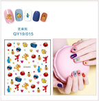 Cartoon Characters Plants Animals Forest Flowers Small Fresh Flowers 3D Nail Stickers Hyuna Style Nail Patch Waterproof Self Adhesive Nail Decals for Nail Art Decoration Including Hearts Stars Letters Bowknot Leaves Flowers Plants Fruits Butterflies