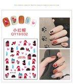 Cartoon Characters Plants Animals Forest Flowers Small Fresh Flowers 3D Nail Stickers Hyuna Style Nail Patch Waterproof Self Adhesive Nail Decals for Nail Art Decoration Including Hearts Stars Letters Bowknot Leaves Flowers Plants Fruits Butterflies