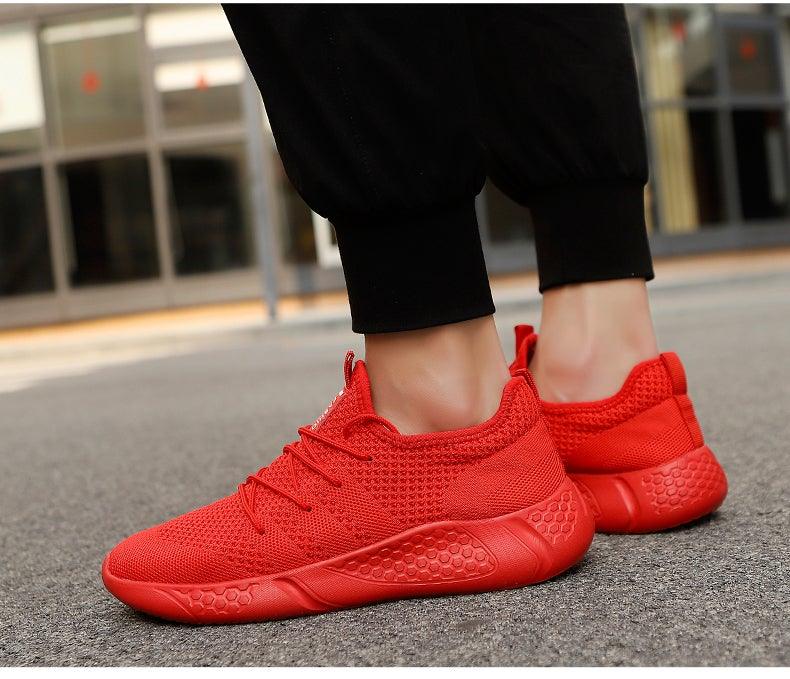 Light Running Comfortable Casual Men's Sneaker Breathable Non-slip Wear-resistant Outdoor Walking Men Sport Flat Breathable Summer Walking Beach Mesh Shoes Comfortable Mesh Athletic Sneakers Stevvex