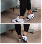 New Stylish Mens Walking Shoes Lace Up Sport Outdoor Jogging Athletic Shoes Comfortable Sneakers Running Lace Up Athletic Sneakers Outdoor Walking Mens Comfortable Fashion Design Stevvex