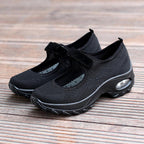 New Air Cushion Flat Shoes Women Mesh Sneakers Breathable Women Shoes Increase Casual Shoes Air Cushion Woman Mesh Sneakers Breathable Flats Womens Shoes Stevvex