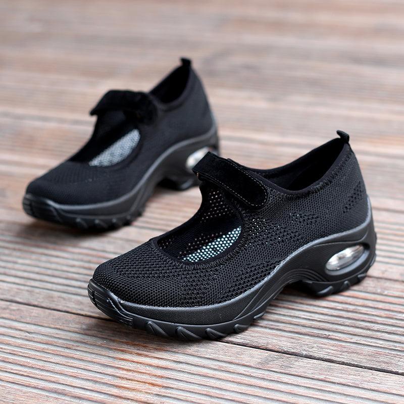 New Air Cushion Flat Shoes Women Mesh Sneakers Breathable Women Shoes Increase Casual Shoes Air Cushion Woman Mesh Sneakers Breathable Flats Womens Shoes Stevvex