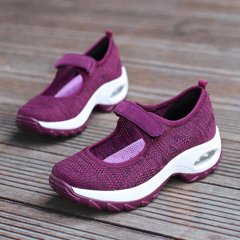 New Air Cushion Flat Shoes Women Mesh Sneakers Breathable Women Shoes Increase Casual Shoes Air Cushion Woman Mesh Sneakers Breathable Flats Womens Shoes Stevvex