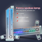 Bicycle Motorcycle Bike Tire Wheel Lights 32 Patterns LED Flash Spoke Lamp Cycling Light Bike Bicycle Spoke LED Lights Bright Cycling Flashing Night Light Safe Accessories Stevvex
