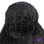 Long Kinky Straight Synthetic Wigs for Black Women