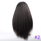 Long Kinky Straight Synthetic Wigs for Black Women