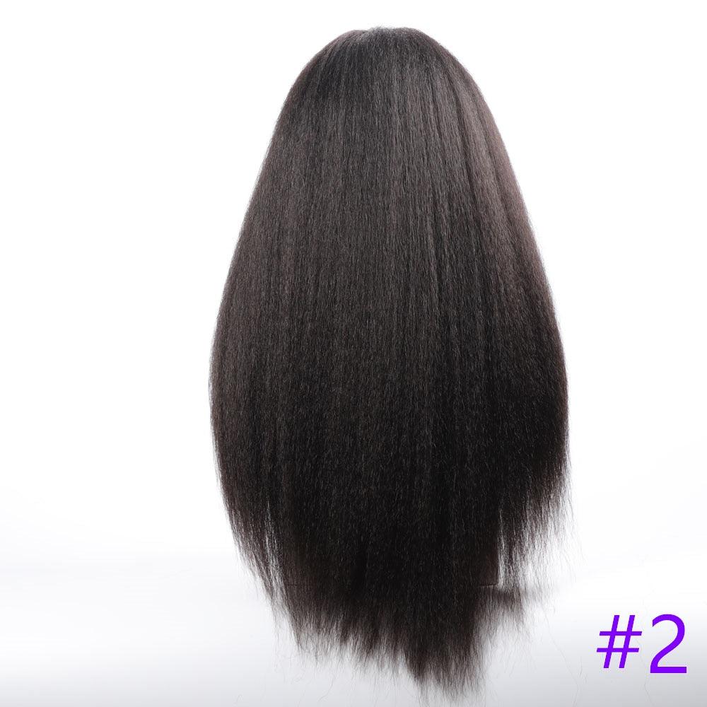 Long Kinky Straight Synthetic Wigs for Black Women