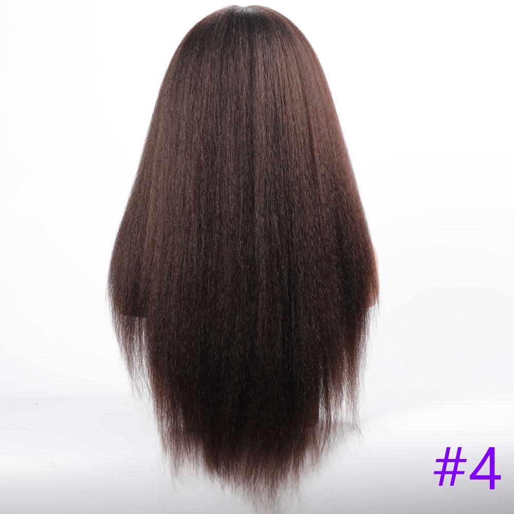 Long Kinky Straight Synthetic Wigs for Black Women