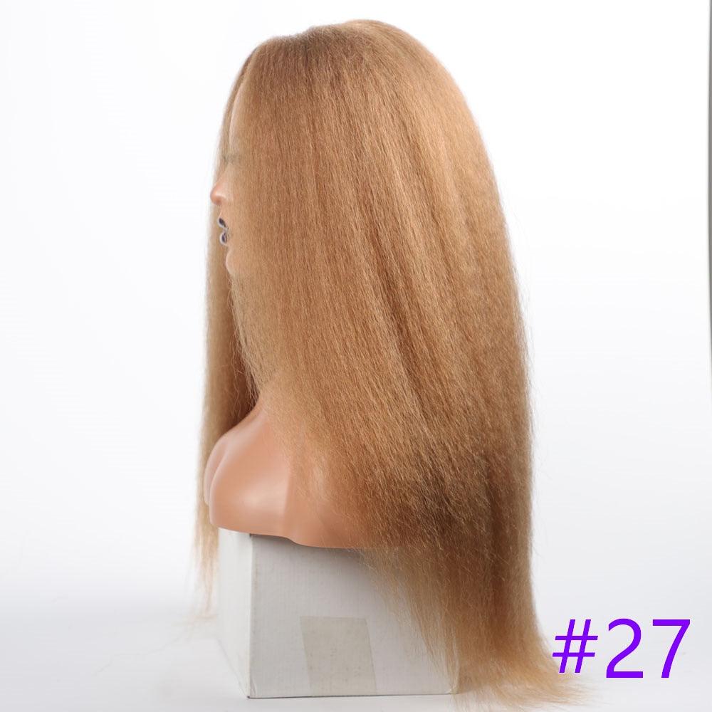 Long Kinky Straight Synthetic Wigs for Black Women