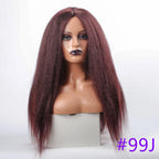Long Kinky Straight Synthetic Wigs for Black Women