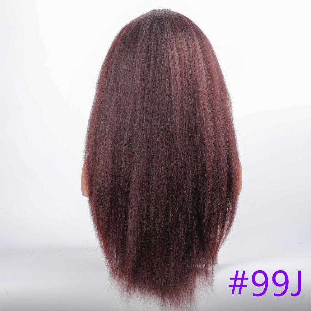 Long Kinky Straight Synthetic Wigs for Black Women