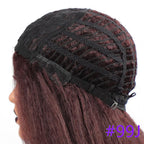 Long Kinky Straight Synthetic Wigs for Black Women