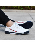 Fashion Mens White Flats Shoes Autumn Breathable Men's Casual Trend Lightweight Comfortable Sneakers Sport Outdoor Fashion Men Sneakers Non Slip Tennis Sport Athletic Sneakers Stevvex