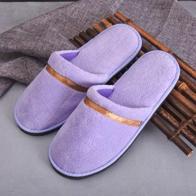 Classic Comfy Plush Slippers Star Thickening Antiskid Hotel Guest Room Home Slip On House Slippers For Women Indoor Outdoor Women's Bedroom Slippers Warm Soft Unisex Slippers Stevvex
