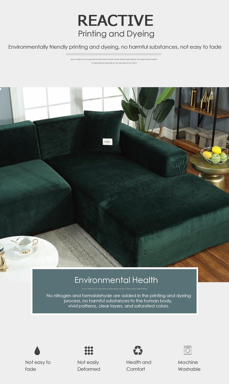 Stretchable Couch Cover Lounge  Sofa Slipcover  Furniture Cover Machine Washable Elasticated Sofa Covers Chaise Longue For Living Room Corner Armchair Elastic Cushion Couch Furniture 3 Seater Slipcover For Home Stevvex