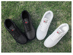 Elegant White Leather Mans Womens Sneakers Summer Lace-Up Trainers Gym Tennis Running Breathable High Quality Sport Women Mesh Wokrout Casual Slip On Flats Sneakers Stevvex